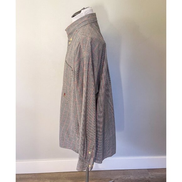 Vintage Tommy Hilfiger Cotton Houndstooth Button Up Shirt - Picture 4 of 9